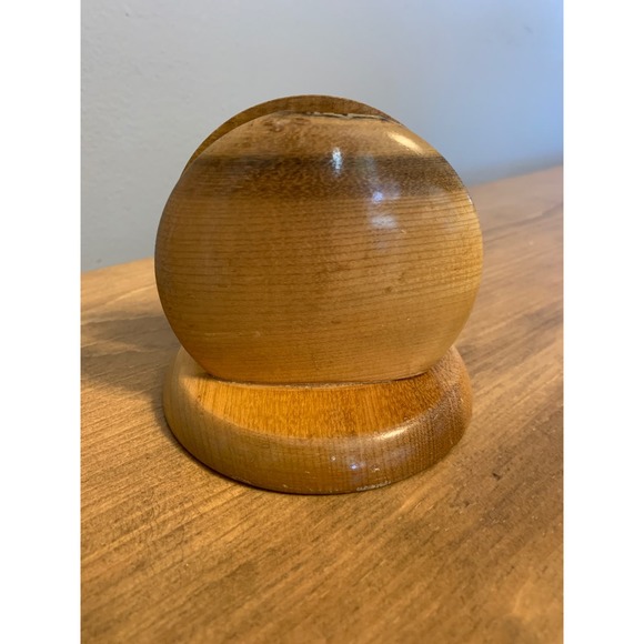 Myrtlewood Vintage Letter Napkin Holder Oregon Handmade Artisan MCM 1950s - Picture 4 of 11